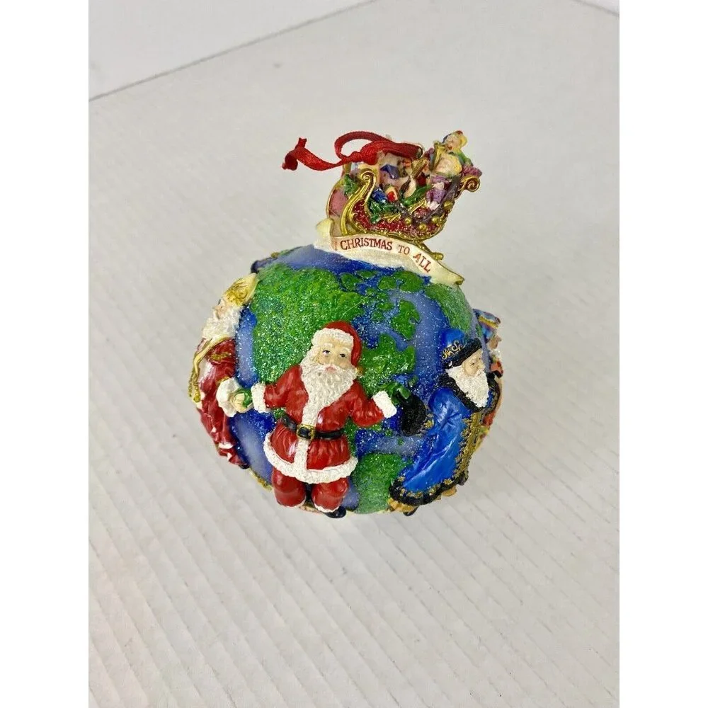 2001 Christopher Radko Santas‎ Around the World Christmas Ornament Vintage